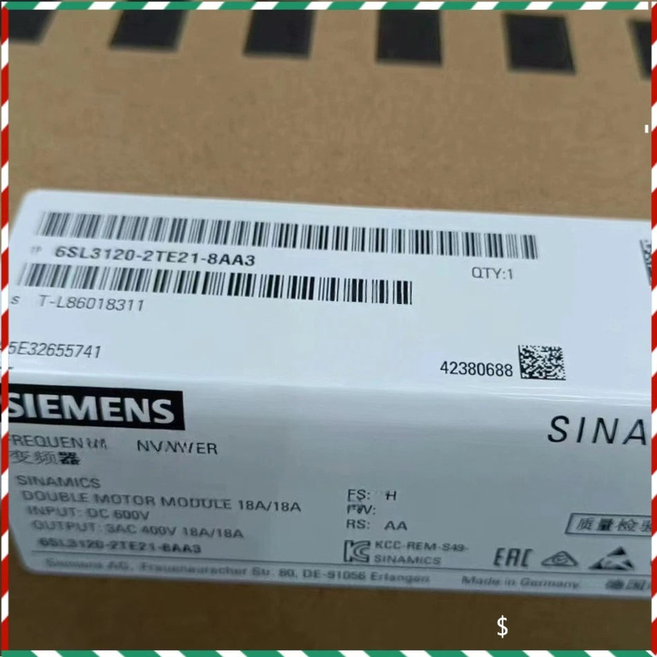 Siemens 6SL3 120-2TE21-8AA3 New