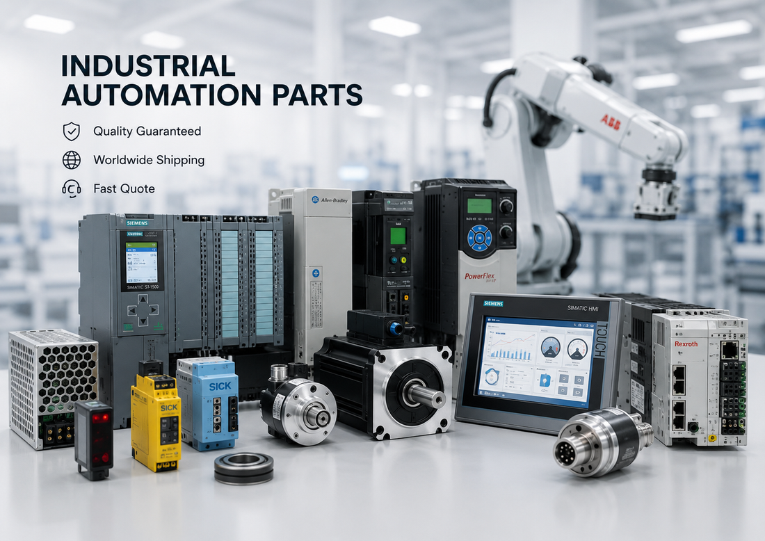 Industrial automation PLCs, servo drives and spare parts