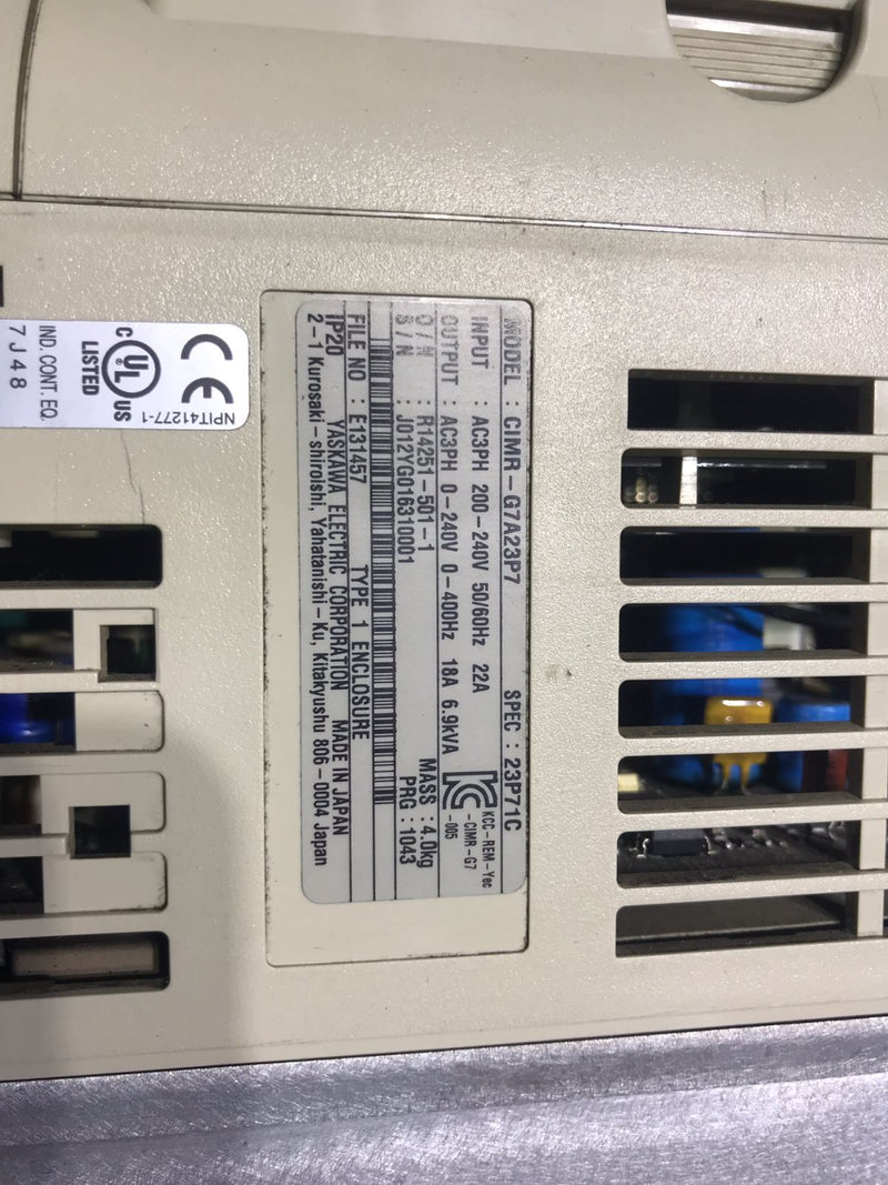 1PC Used Yaskawa CIMR-G7A23P7