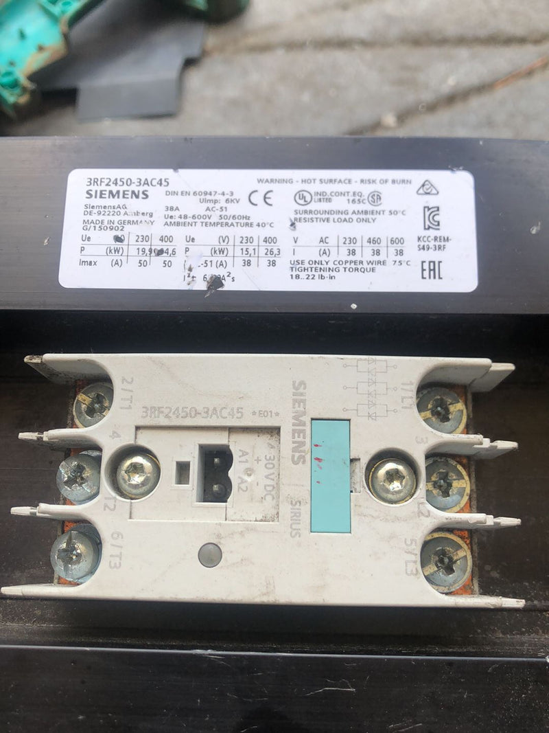 1 PC used For Siemens  3RF2450-3AC45