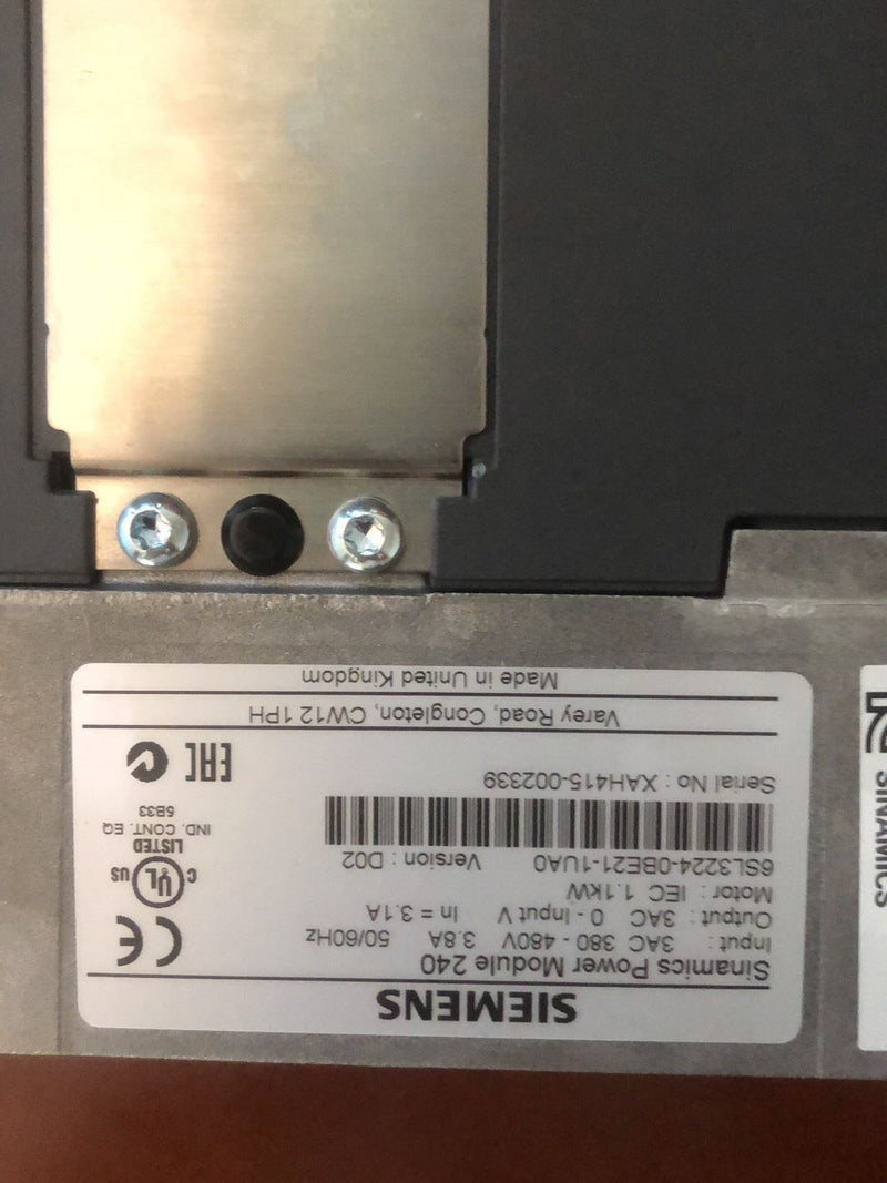 1PCS used Siemens 6SL3224-0BE21-1UA0