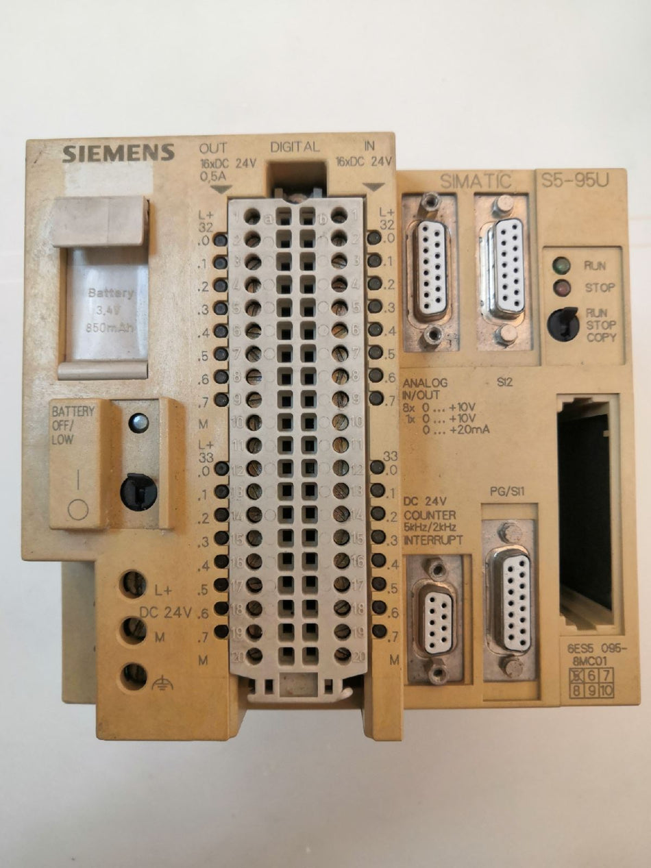 1 PEÇA USADA SIEMENS 6ES5095-8MC01