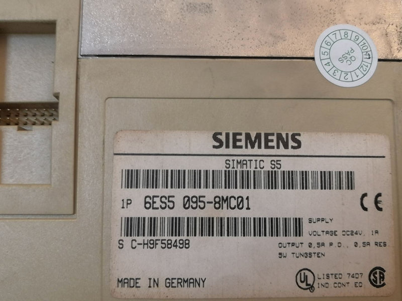 1PCS USED SIEMENS 6ES5095-8MC01