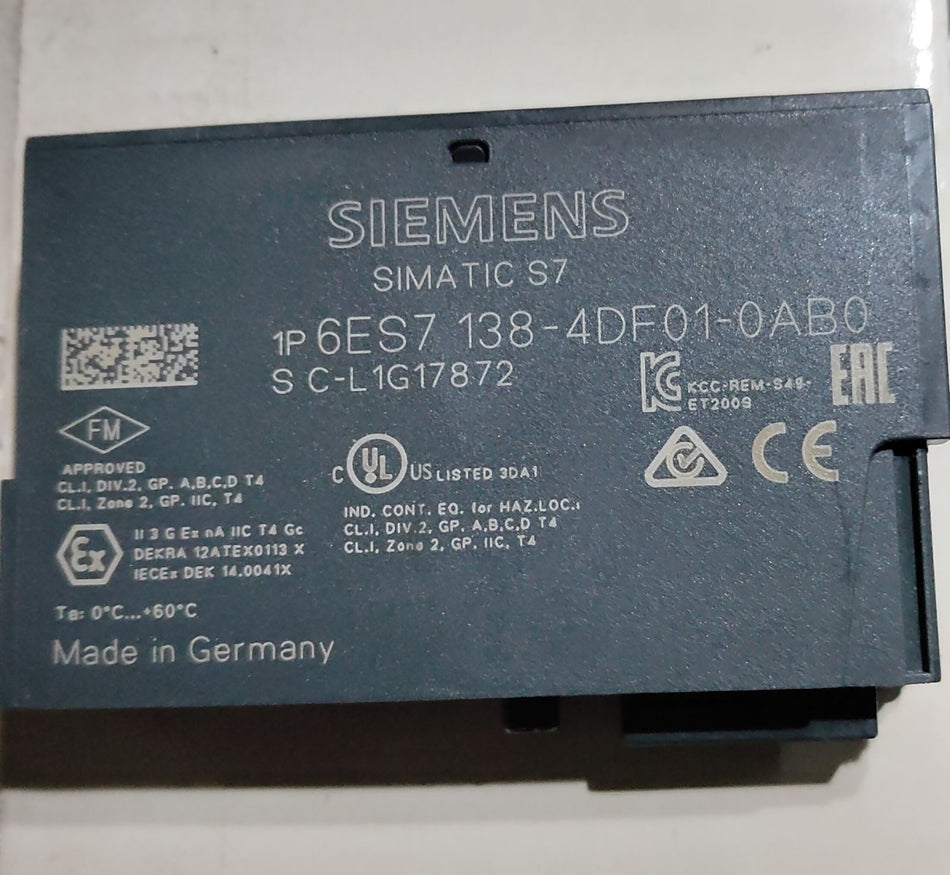 1 PC USADO Siemens 6ES7138-4DF01-0AB0