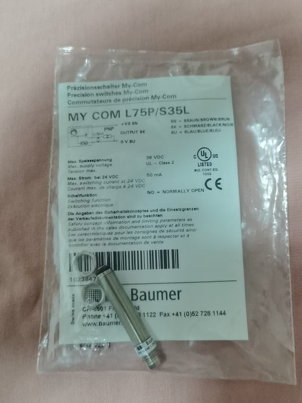 baumer MY COM L75P/S35L