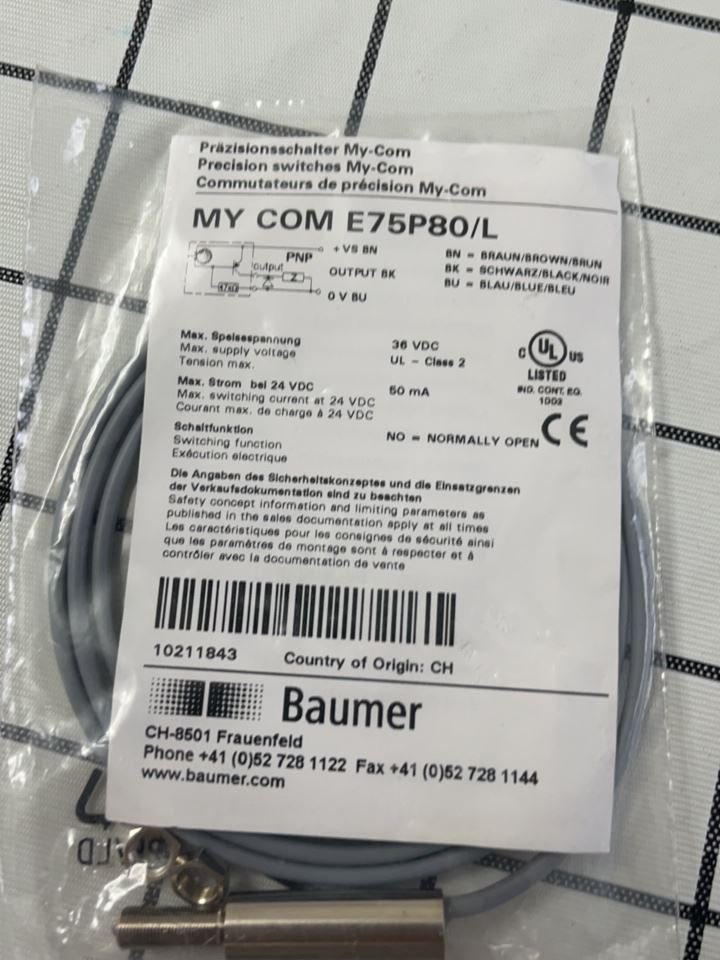 1PC FOR baumer E75P80/L NEW MX4