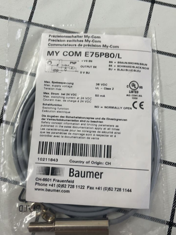 baumer MY COM E75P80/L