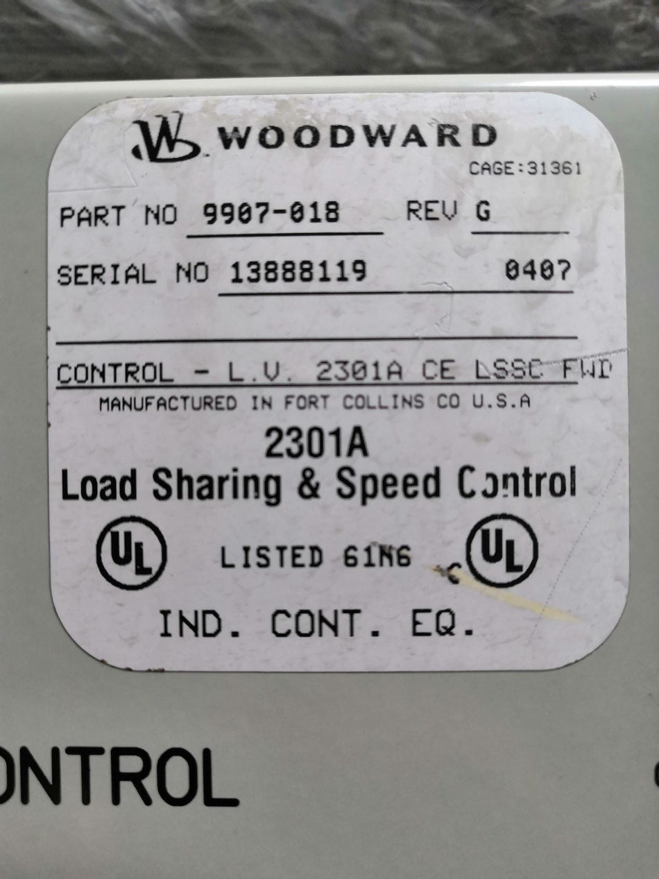 1PC FOR WOODWARD 9907-018  USED MX4