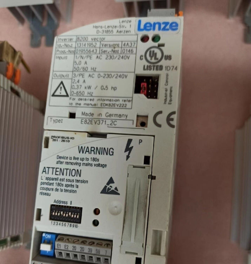 1PCS USED LENZE e82ev371-2c