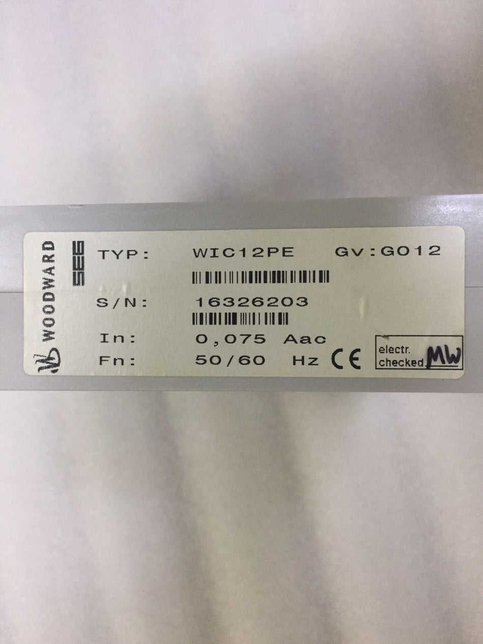 1PC FOR  WOODWARD WIC12PE used