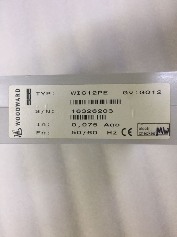 1PC WOODWARD WIC12PEused