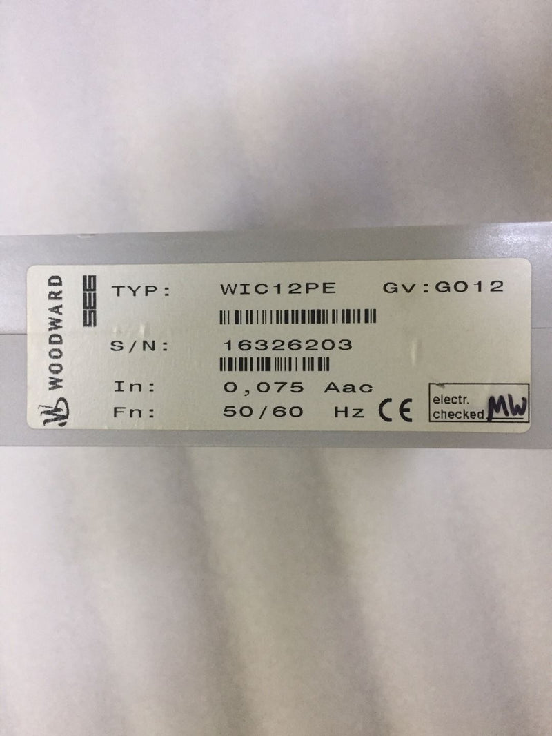 1PC WOODWARD WIC12PEused