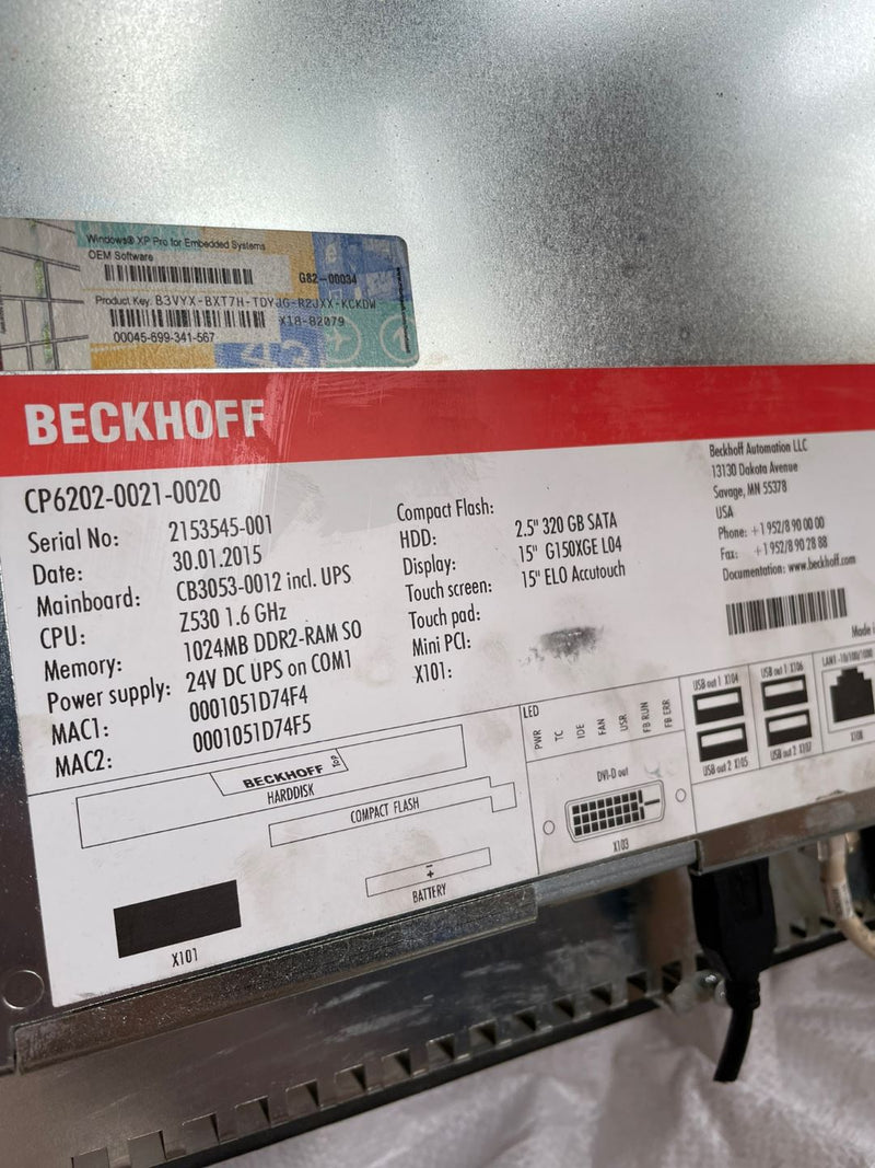 1PC BECKHOFF Module  CP6202-0021-0020used