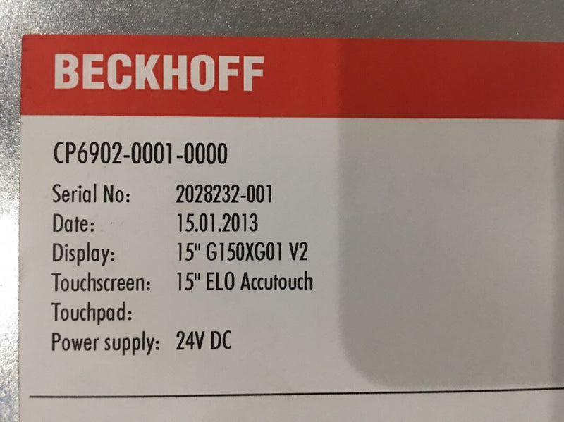 1PC BECKHOFF Module  CP6902-0001-0000used