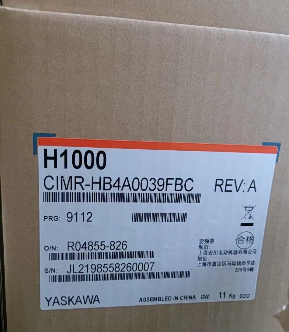 1 peça YASKAWA CIMR-HB4A0039FBC