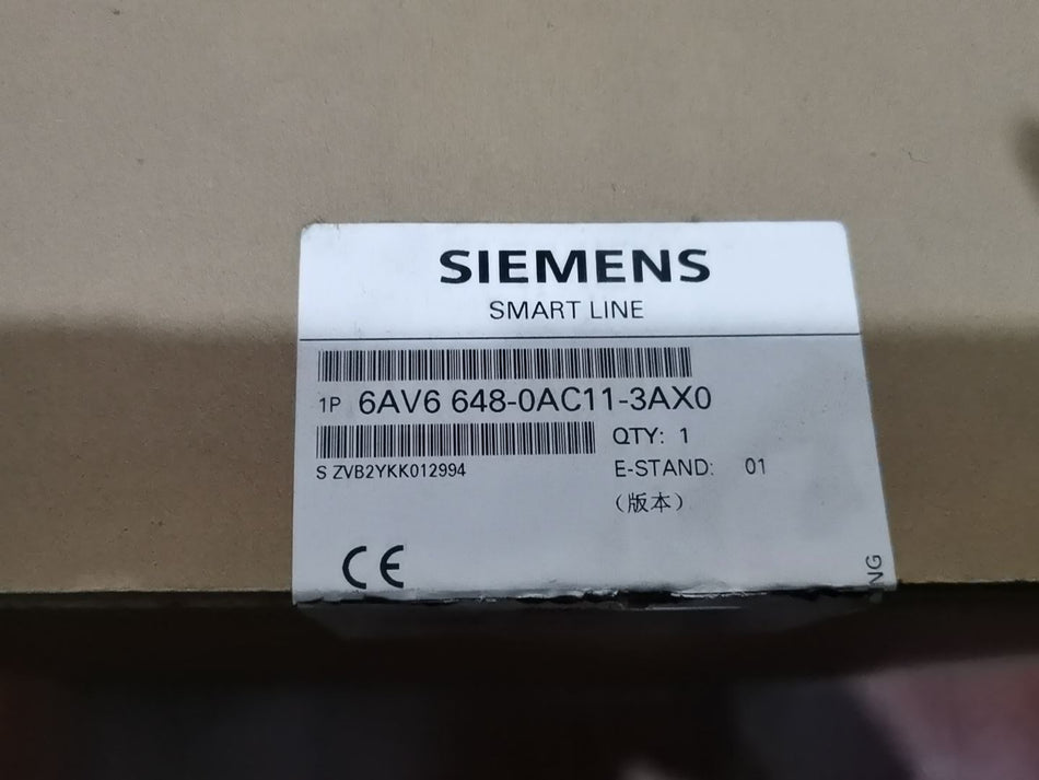 1PCS Siemens 6AV6 648-0AC11-3AX0 HMI Ecrã táctil 6AV6648-0AC11-3AX0 Novo