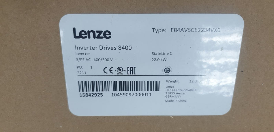 1 件 LENZE E84AVSCE2234VX0 全新