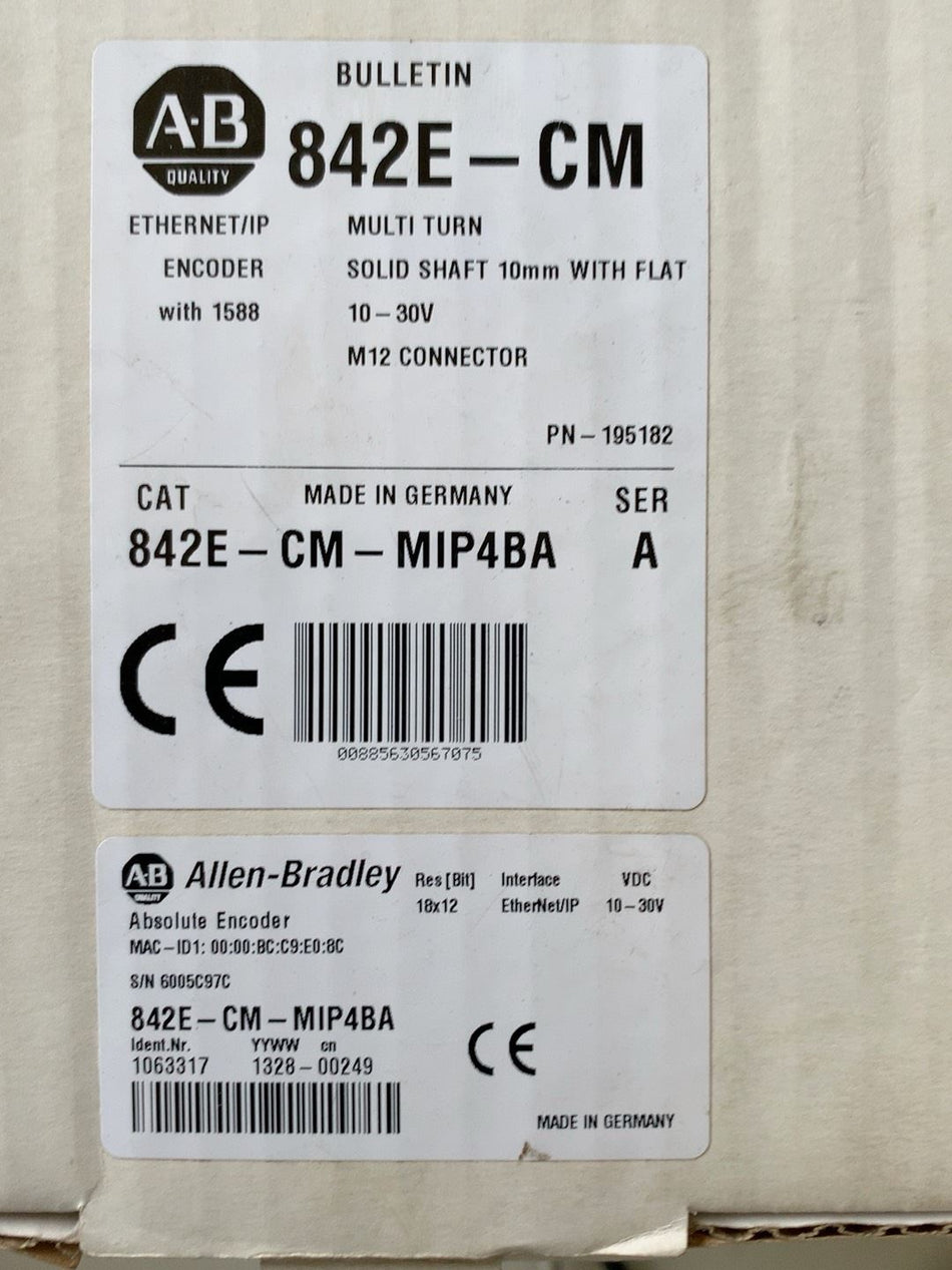1 peça para novo Allen Bradley 842E-CM-MIP4BA 842ECMMIP4BA