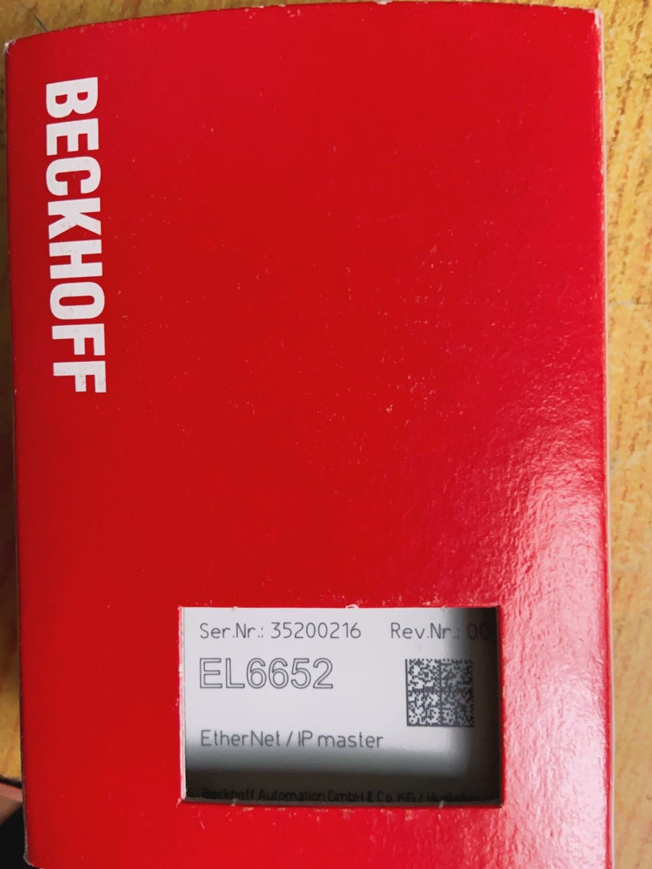 Beckhoff EL6652 novo
