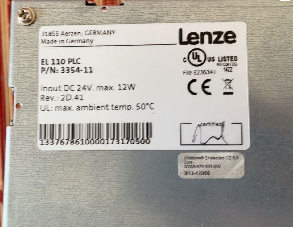 1PC 伦茨 EL110 PLC 3354-11 全新