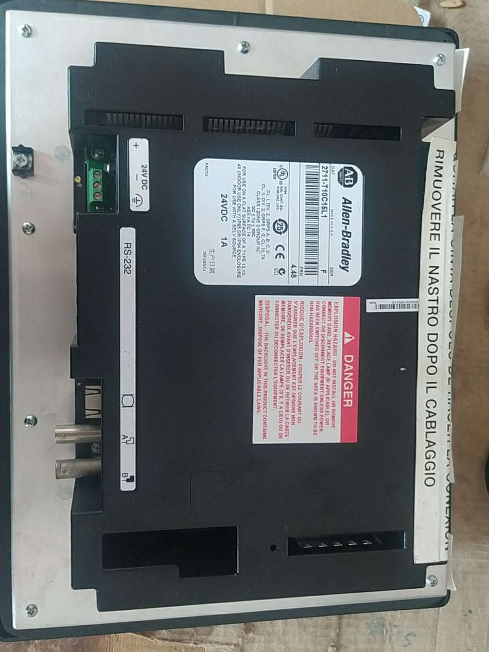 1 peça para ALLEN-BRADLEY 2711-T10C15L1 novo 2711T10C15L1 sem caixa original