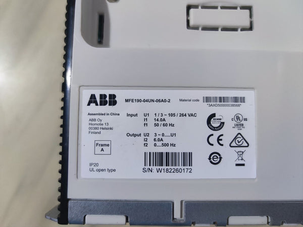 1PC For ABB MFE190-04UN-06A0-2 used MFE19004UN06A02