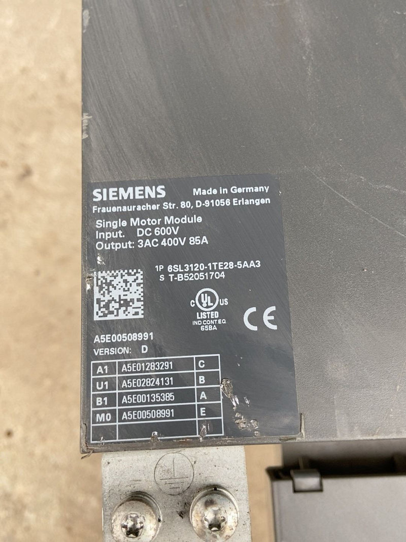 1PC Siemens 6SL3120-1TE28-5AA3 used