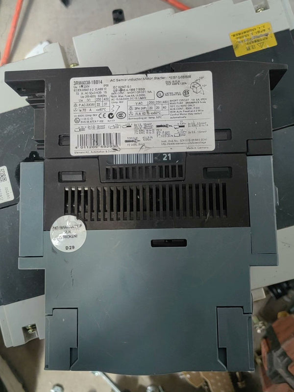 1PC Siemens 3RW4038-1BB14 used