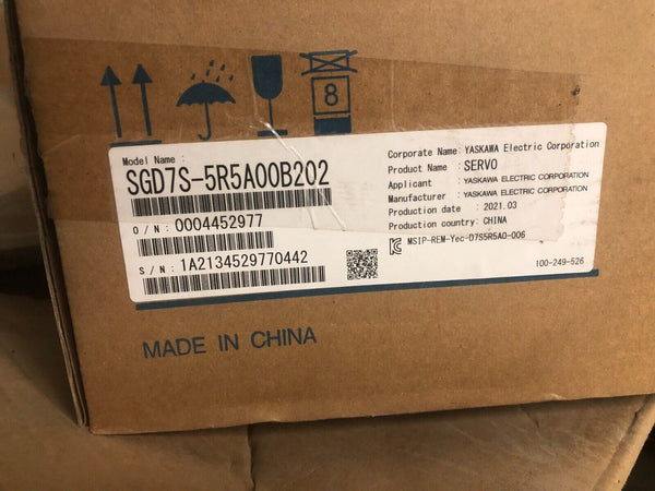 1PC YASKAWA SGD7S-5R5A00B202 new SGD7S-5R5A00B202