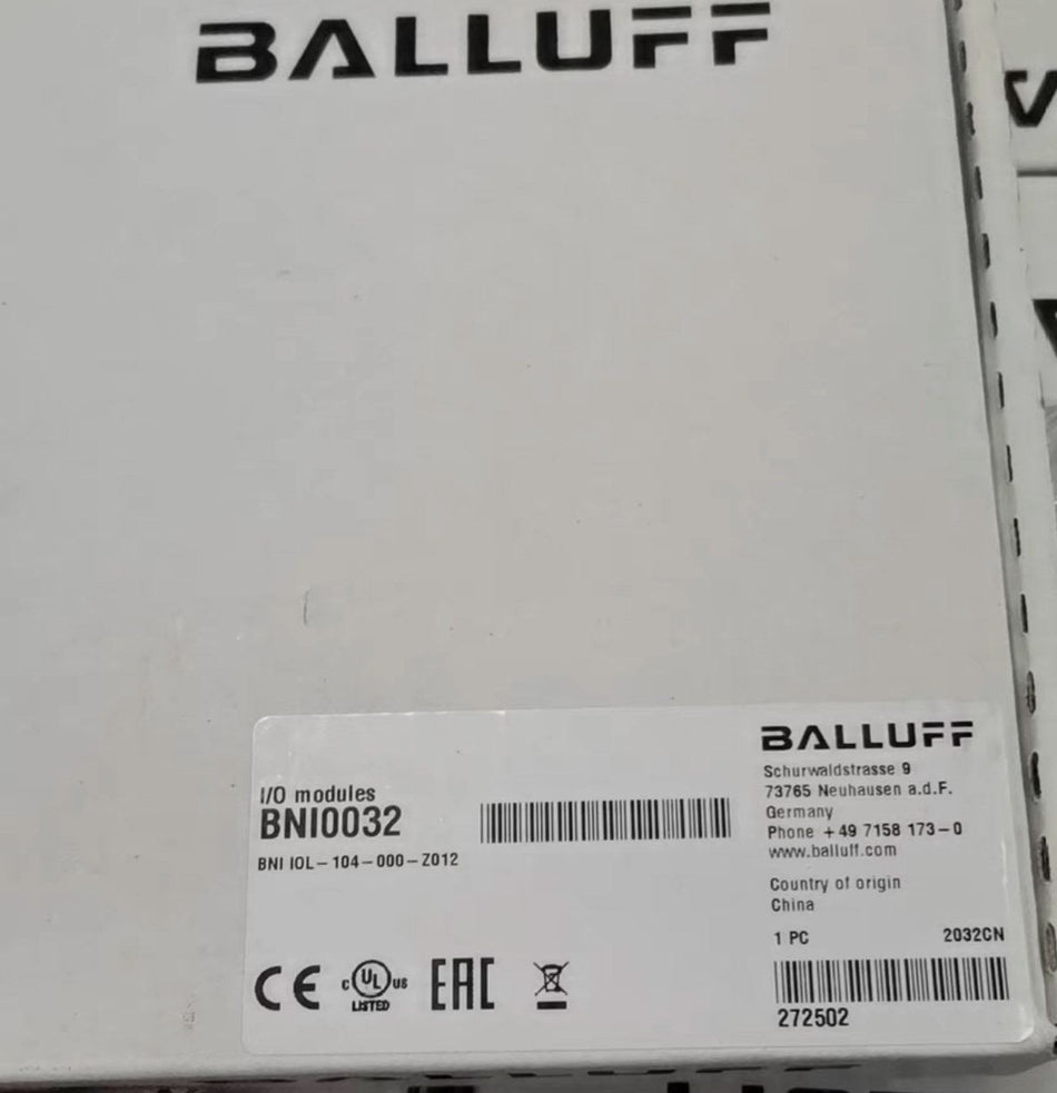 1 件适用于 BALLUFF IOL-104-000-Z012 全新