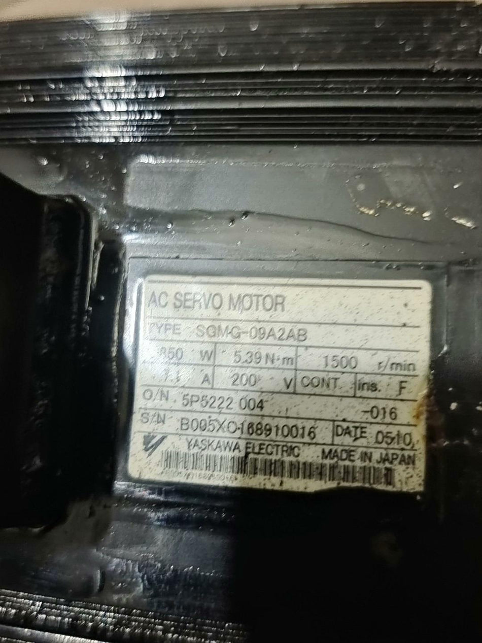 1PC para Yaskawa SGMG-09A2AB usado SGMG09A2AB 