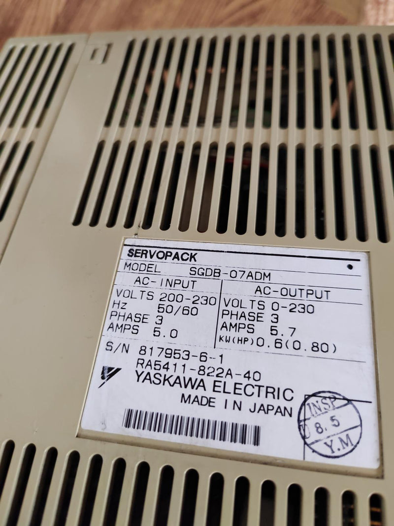 1PCS Yaskawa SGDB-07ADM USED SGDB07ADM