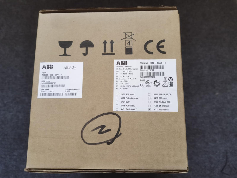 1PC para ABB ACS355-03E-23A1-4 novo ACS35503E23A14