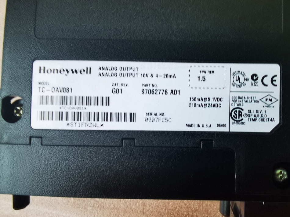 1 PC para HONEYWELL TC-OAVO81 usado TCOAVO81 em stock mx