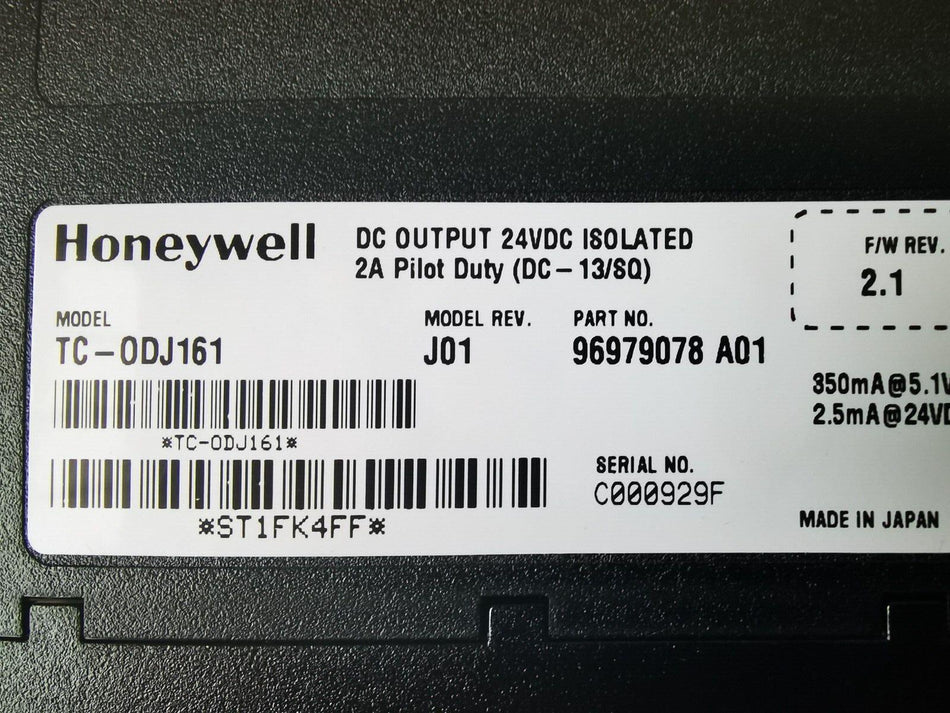 1 peça para HONEYWELL TC-ODJ161 usado TCODJ161 em stock mx 