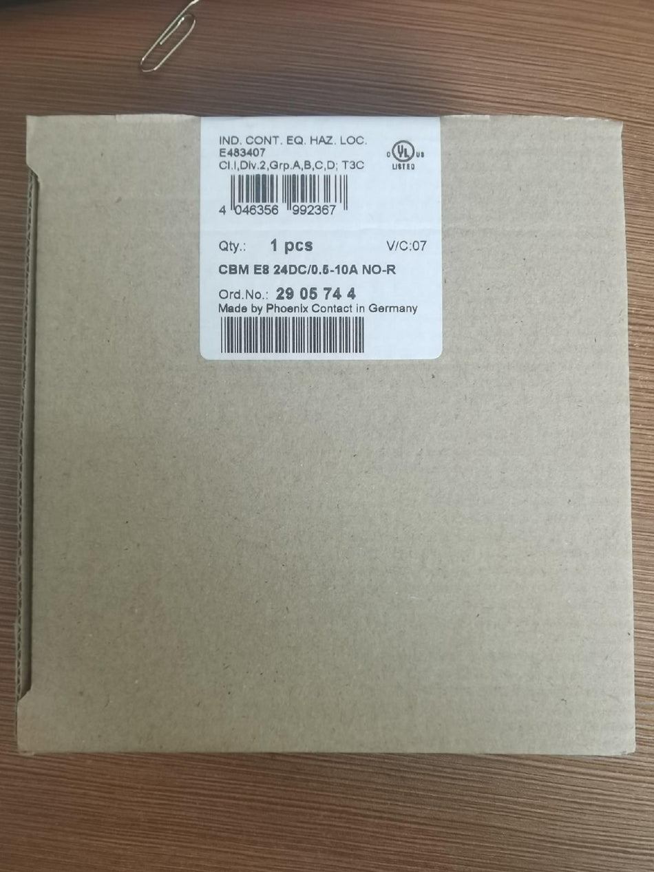 1 PC para Phoenix CBM E8 24DC/0,5-10A NO-R 2905744 novo