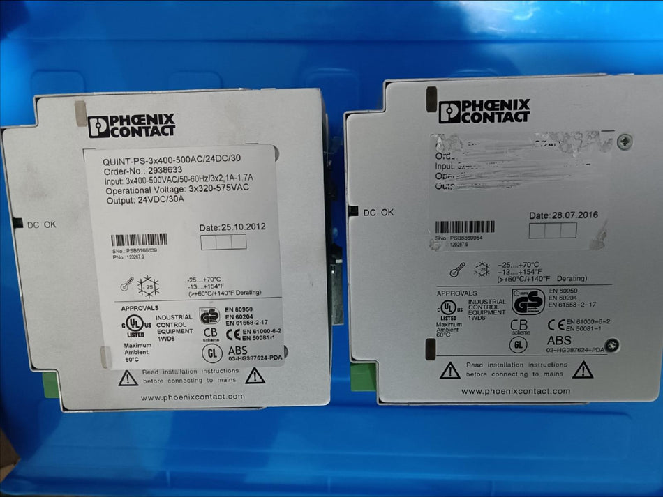 1 件适用于 Phoenix QUINT-PS-3X400-500AC/24DC/30 全新