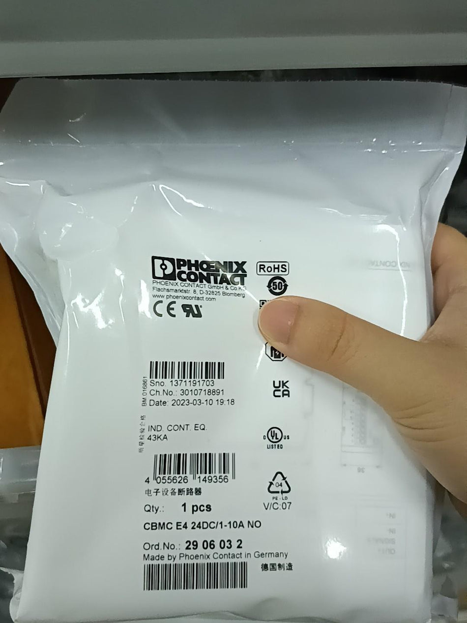 1PC para Phoenix CBMC E4 24DC/1-10A NO 2906032 novo 