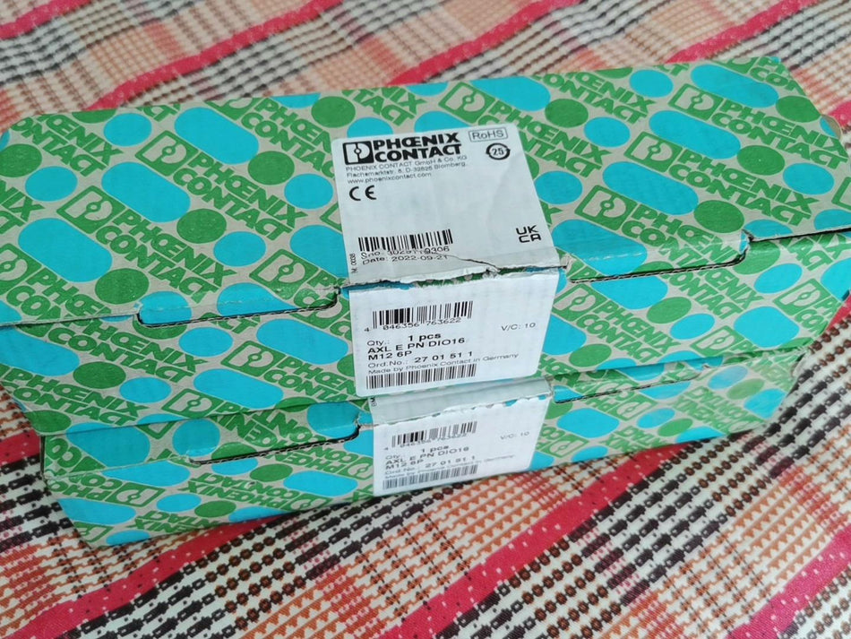 1 peça para Phoenix AXL E PN DIO16 M12 6P 2701511 novo