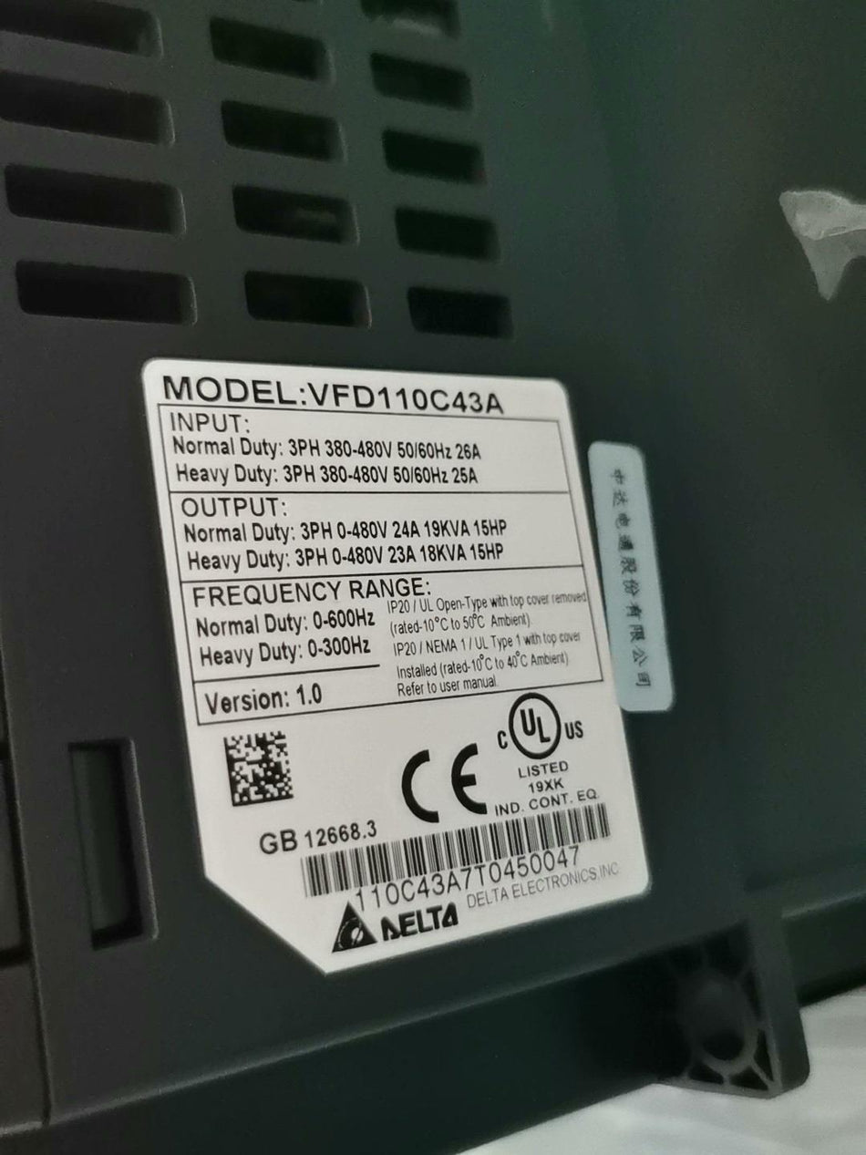 1PC For Delta VFD110C43A  new mx4