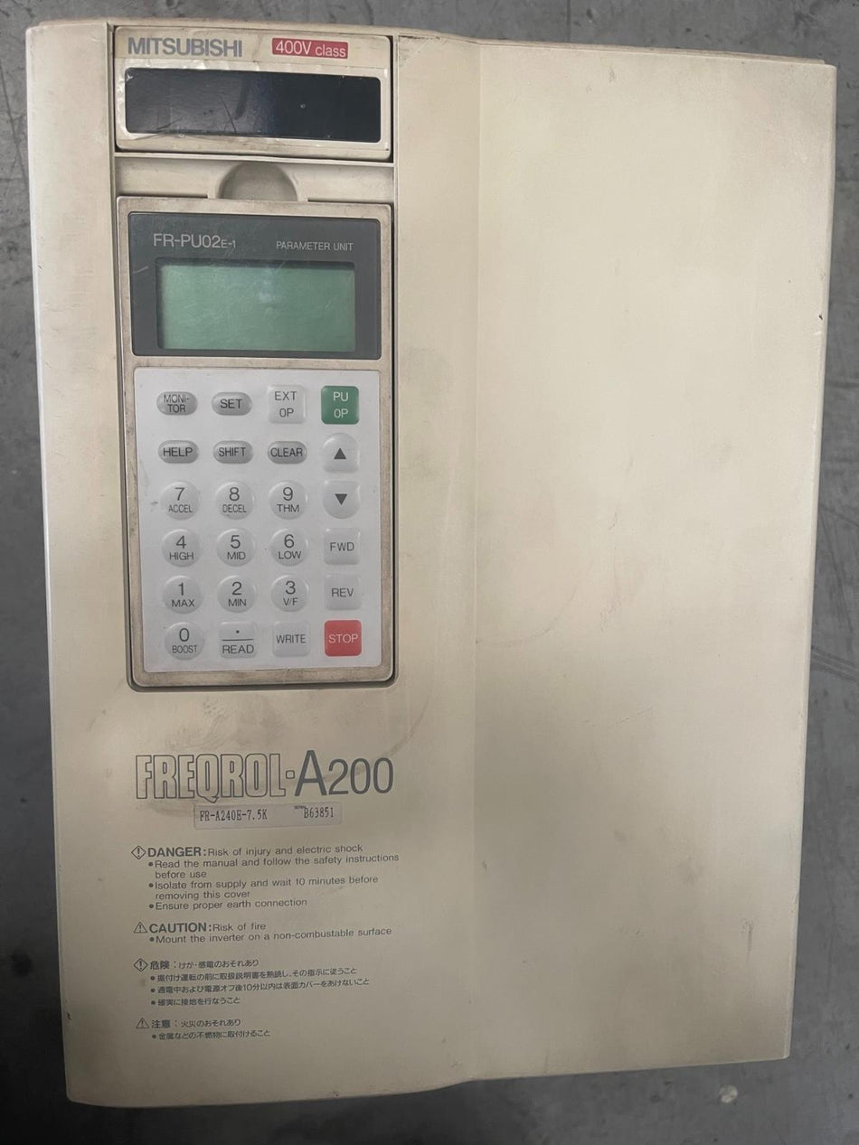 1PC 适用于三菱 FR-A240E-7.5K 二手