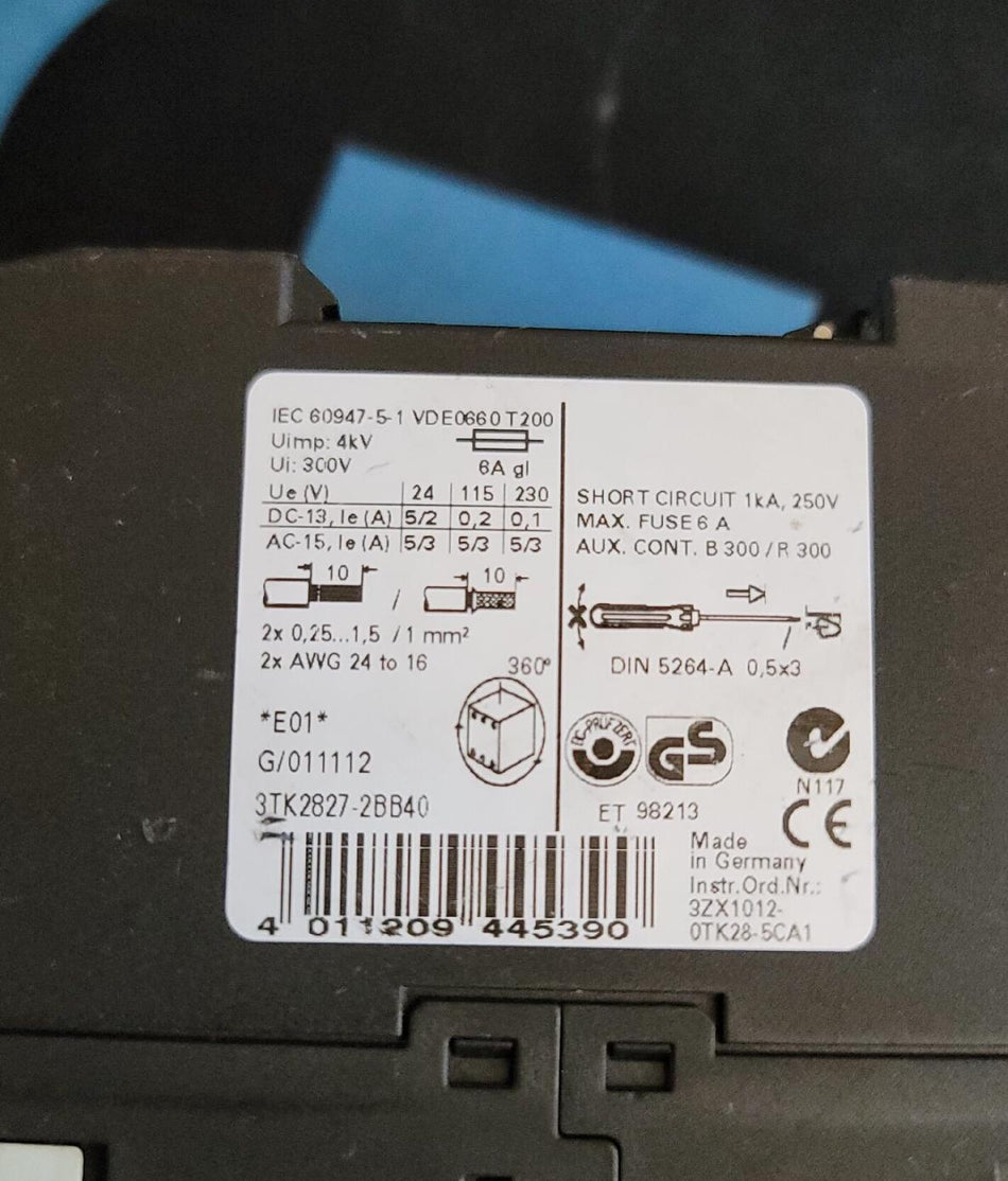 1PC 适用于西门子 3TK2827-2BB40 二手 3TK28272BB40 