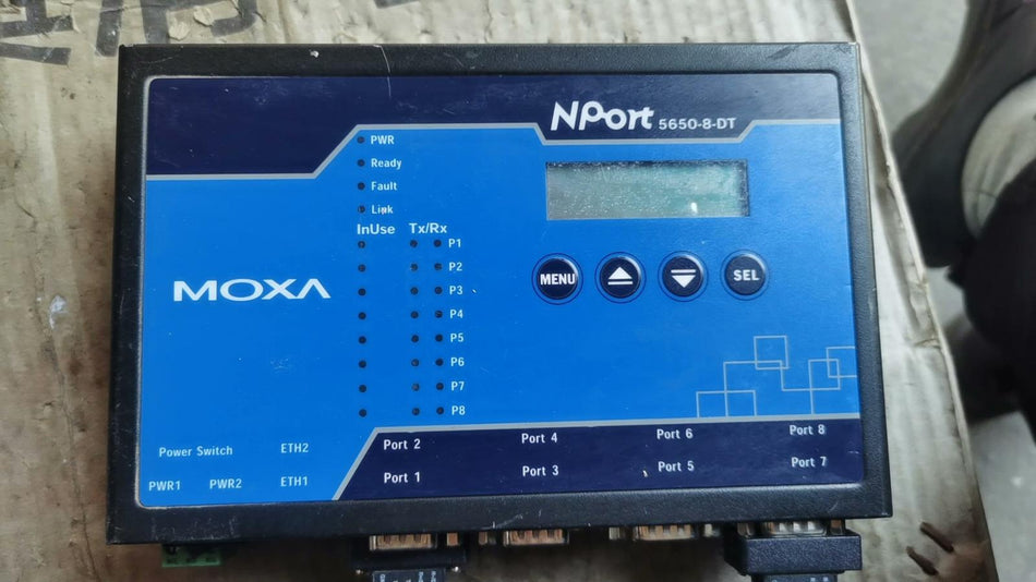 1PC para MOXA 5650-8-DT usado 56508DT