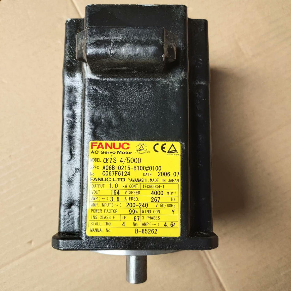1PC para Fanuc A06B-0215-B100 usado A06B0215B100