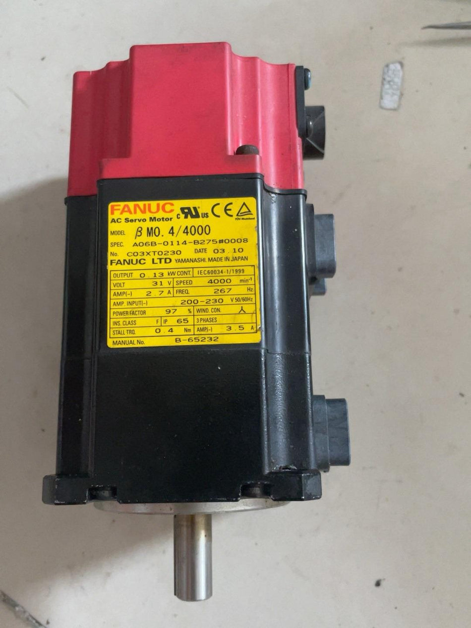 1PC para Fanuc A06B-0114-B275 usado A06B0114B275