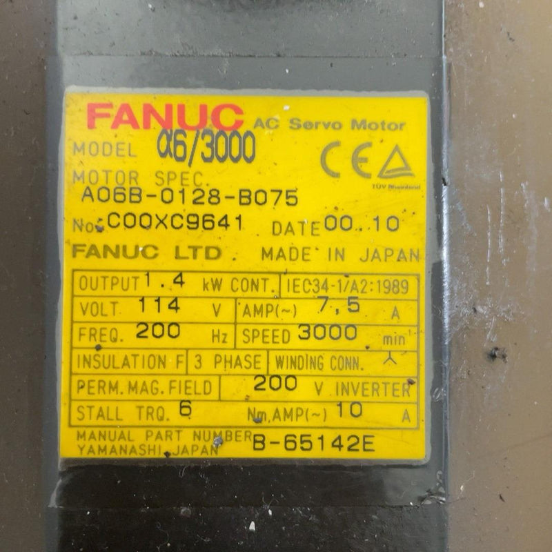 1PC for FANUC A06B-0128-B075 used  A06B0128B075