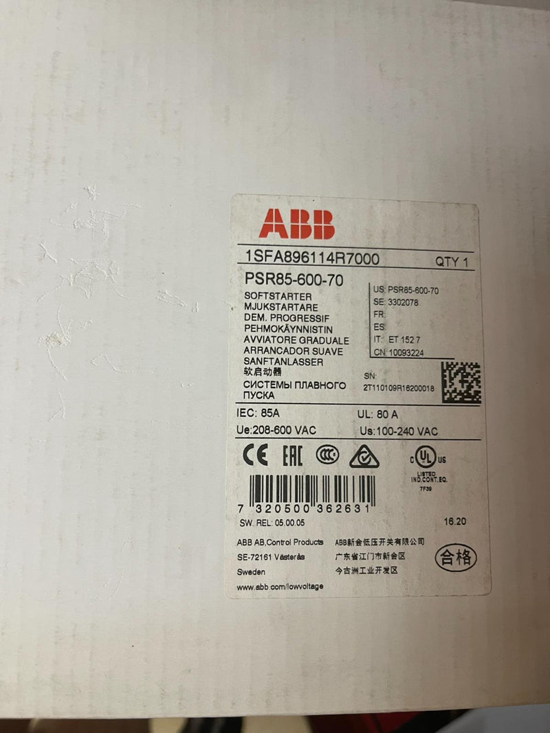 1PC for ABB PSR85-600-70 new PSR8560070