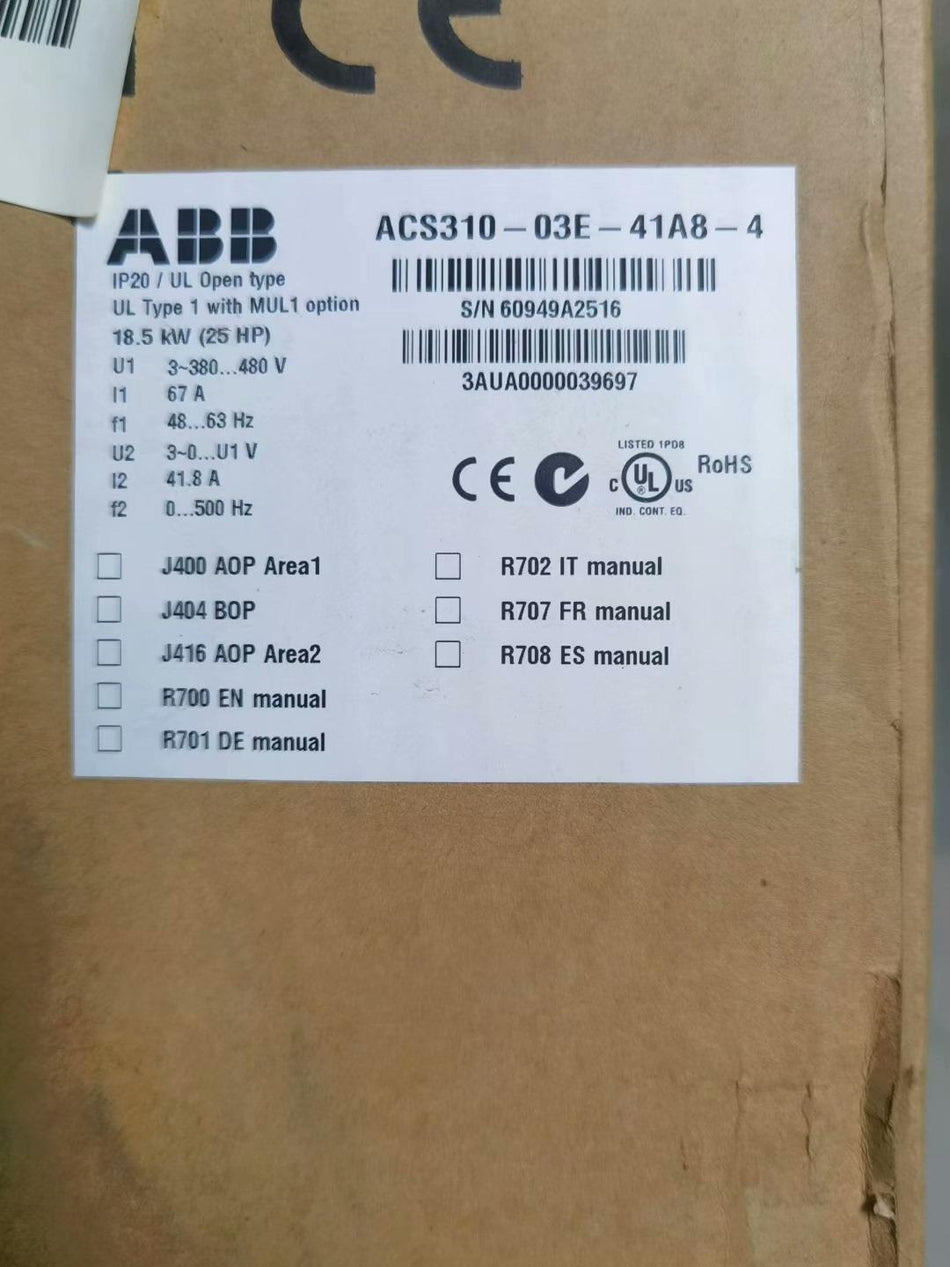 1PC 适用于 ABB ACS310-03E-41A8-4 全新 ACS31003E41A84 