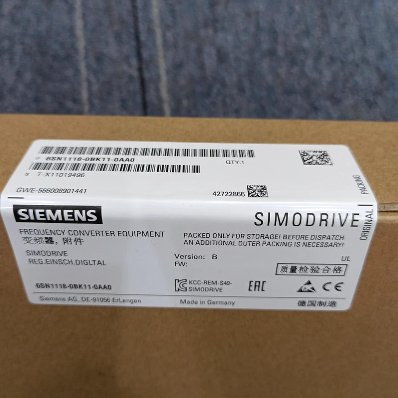 1PC for SIEMENS 6SN1118-0BK11-0AA0 new 6SN11180BK110AA0