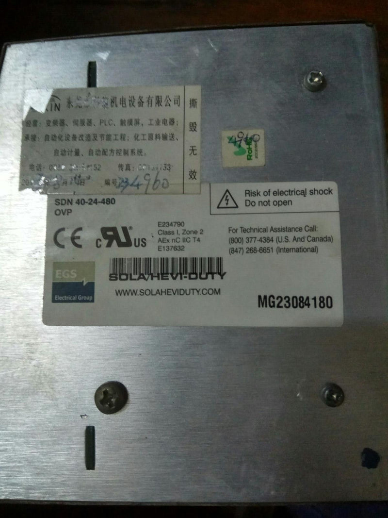 1PC for SOLA SDN40-24-480 used SDN4024480